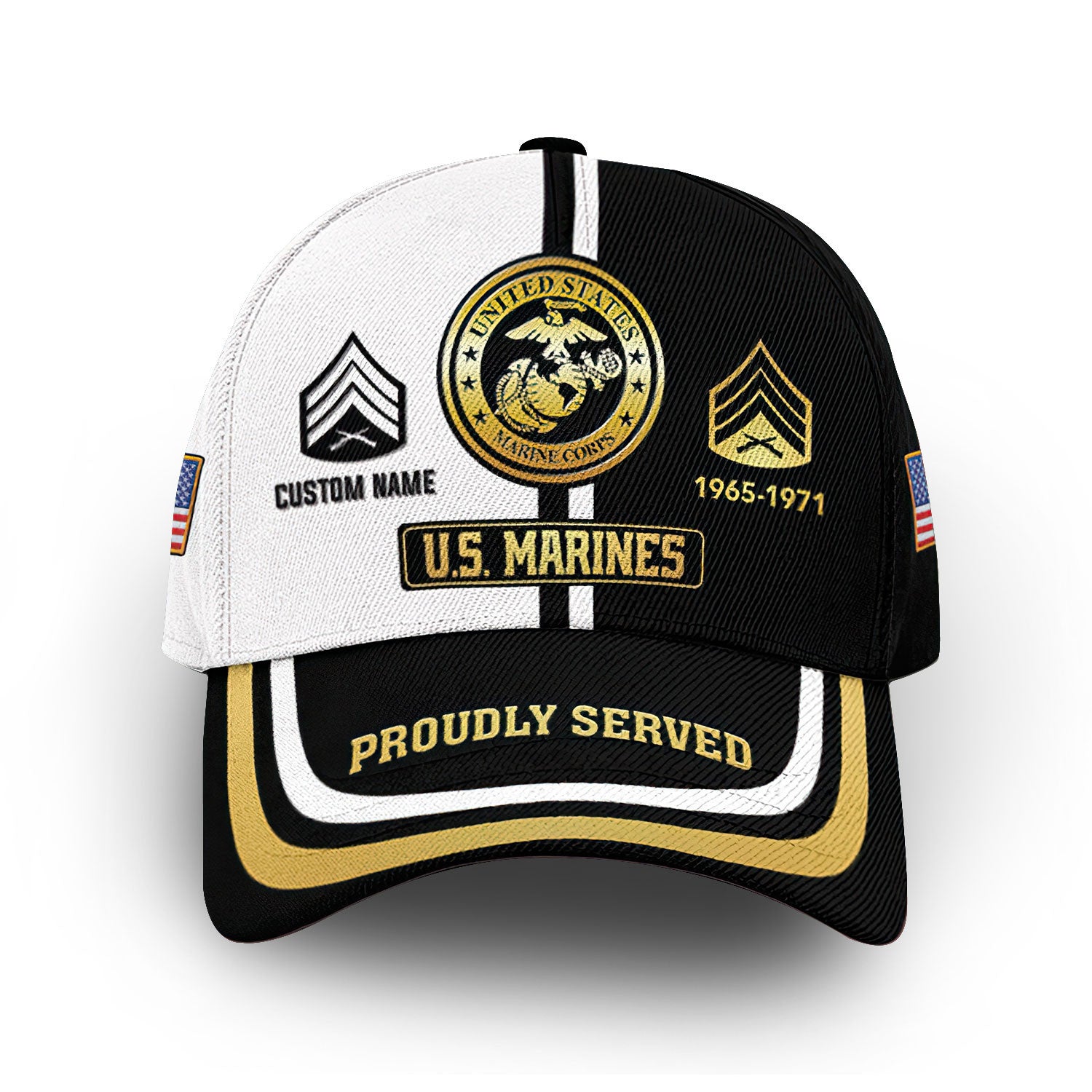 USMC Custom Cap VPVC011603, Gifts For Marine Veteran, Best Gifts On Father's Day, Armed Forces Day, Independence Day, Veterans Day.