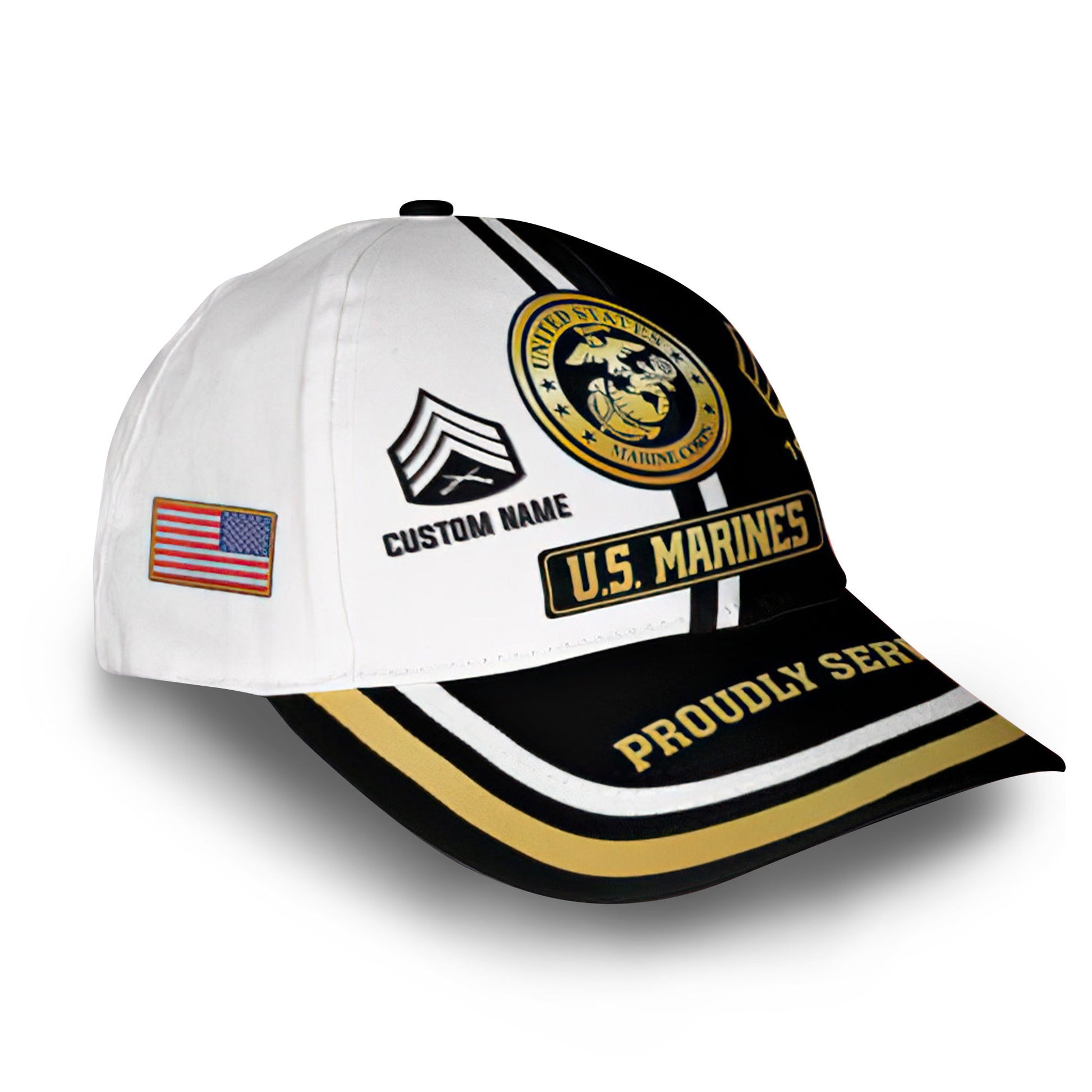 USMC Custom Cap VPVC011603, Gifts For Marine Veteran, Best Gifts On Father's Day, Armed Forces Day, Independence Day, Veterans Day.