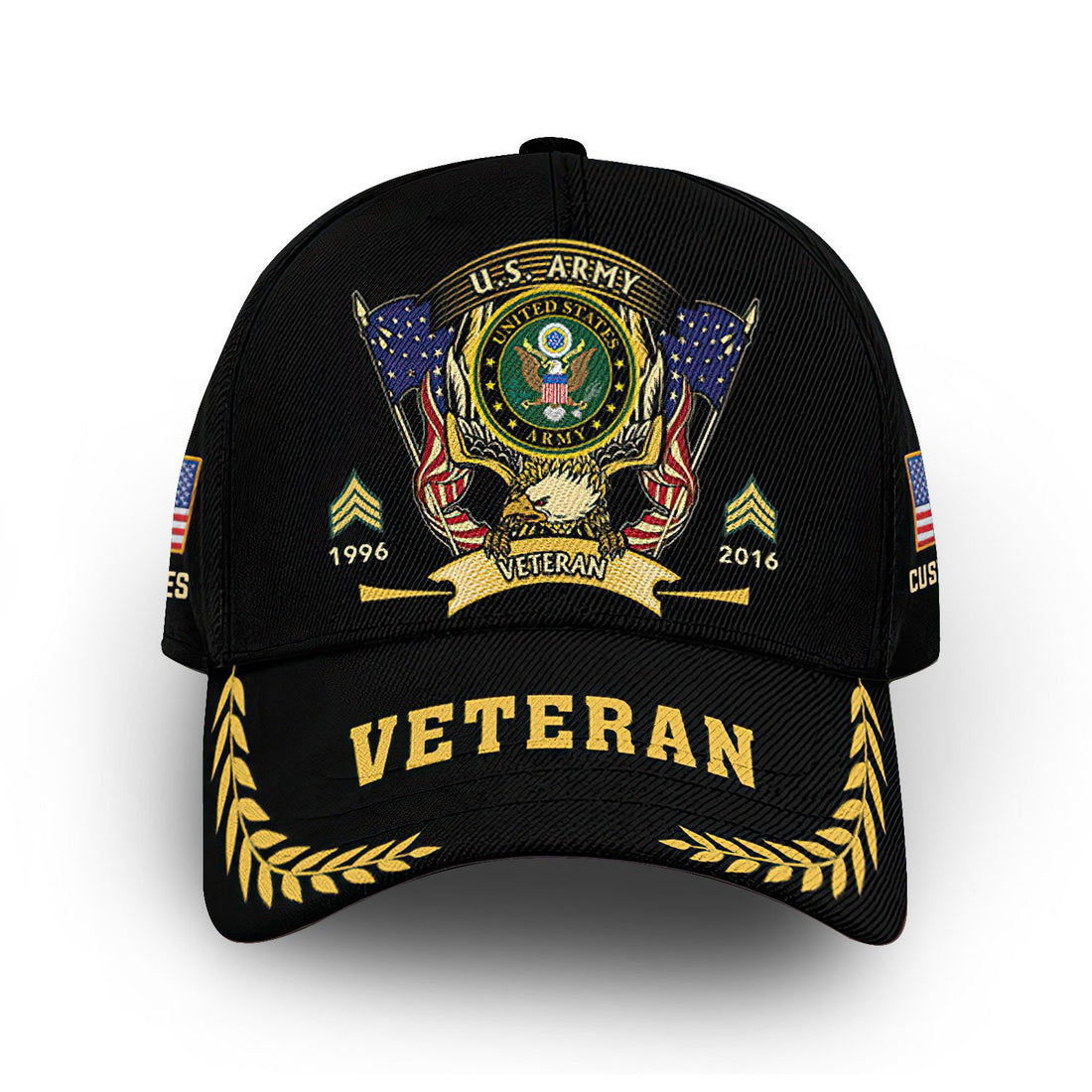 US Army Custom Cap VPVC011701, Gifts For Army Veteran, Best Gifts On Father's Day, Armed Forces Day, Independence Day, Veterans Day.