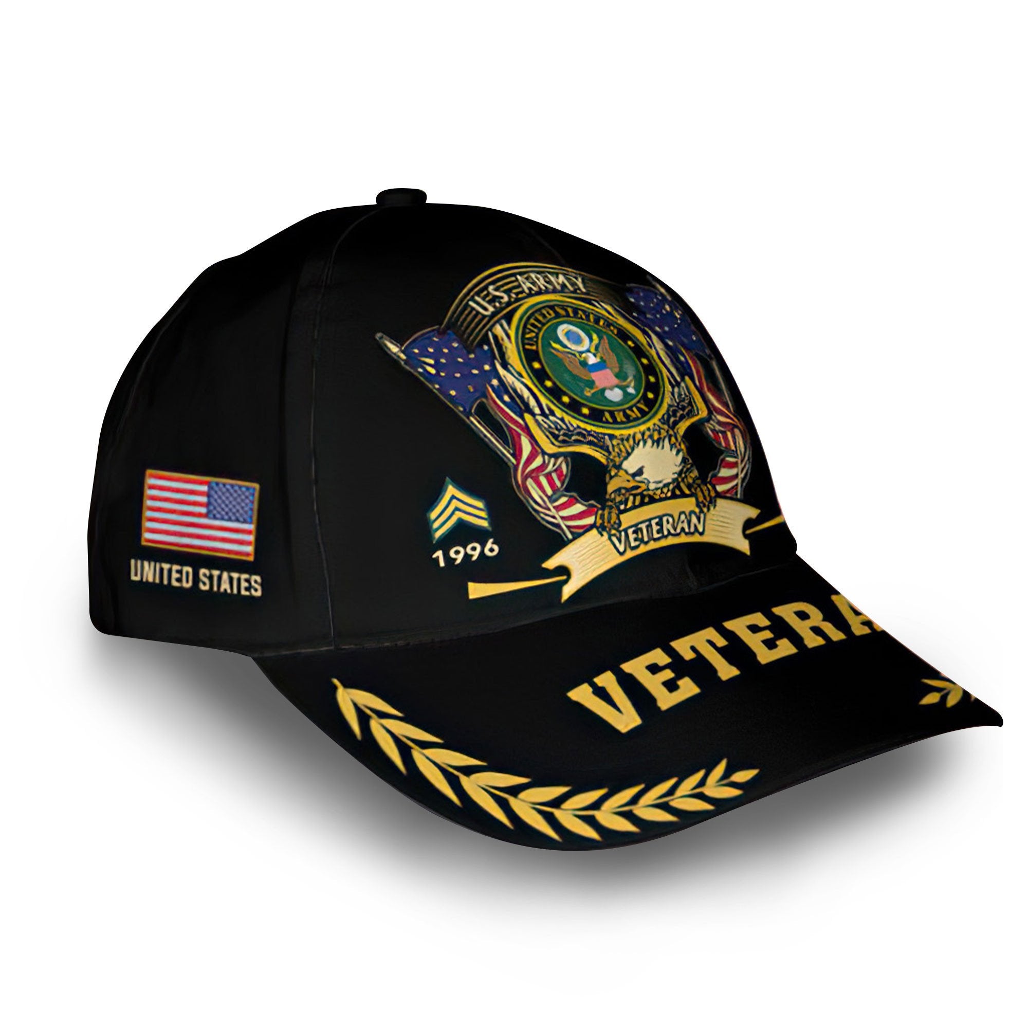 US Army Custom Cap VPVC011701, Gifts For Army Veteran, Best Gifts On Father's Day, Armed Forces Day, Independence Day, Veterans Day.