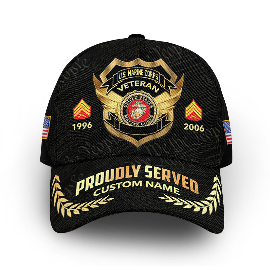 USMC Custom Cap VPVC012003, Gifts For Marine Veteran, Best Gifts On Father's Day, Armed Forces Day, Independence Day, Veterans Day.