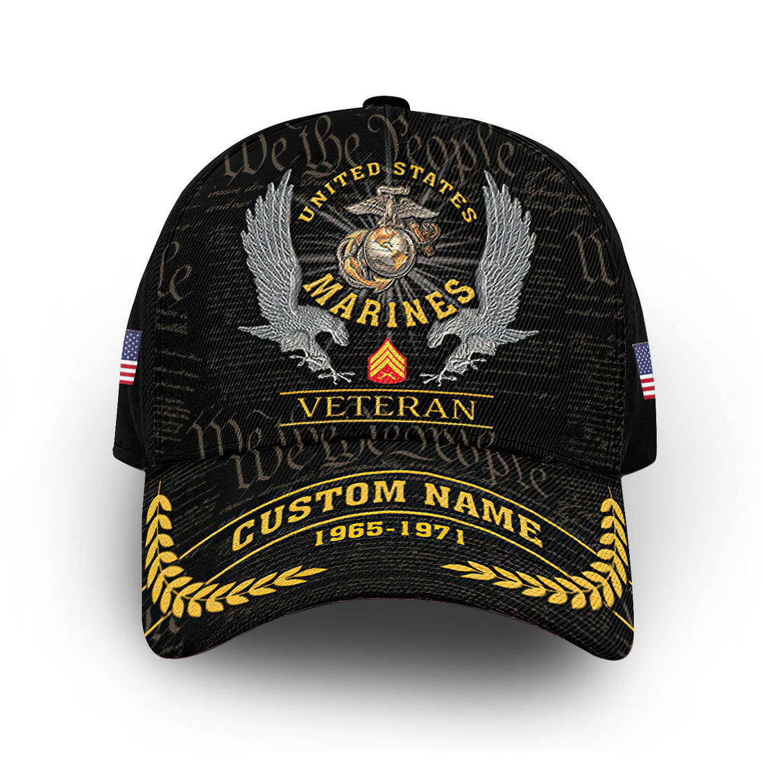 Unique Custom Name, Rank, Year, USMC Cap VPVC012903, Gifts For Marine Veteran, Gifts For Dad, For Husband, Best Gifts On Father's Day, Independence Day, Veterans Day.
