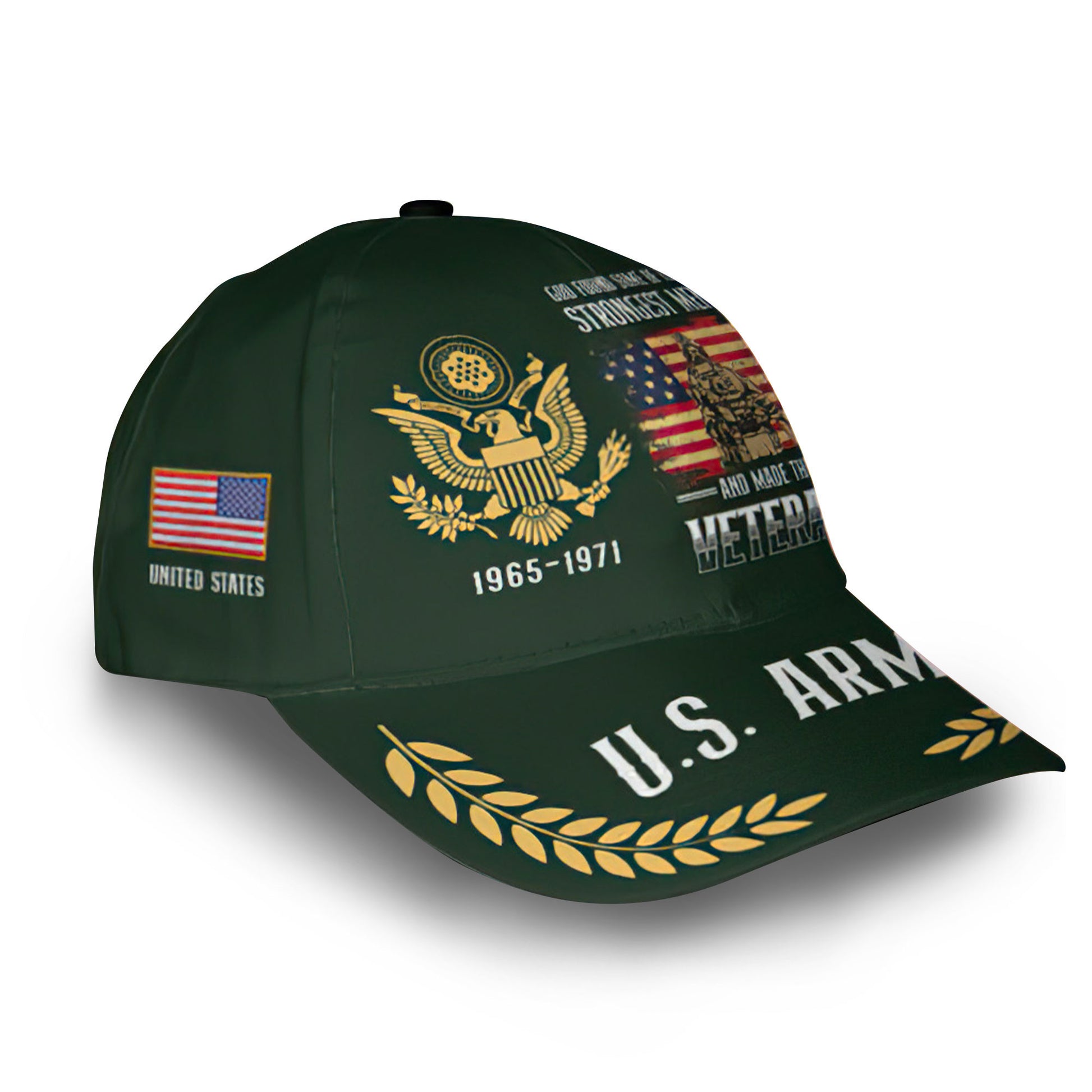 US Army Custom Cap VPVC013001, Gifts For Army Veteran, Best Gifts On Father's Day, Armed Forces Day, Independence Day, Veterans Day.