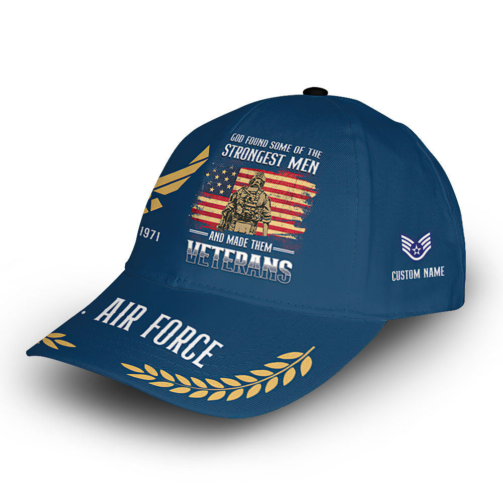 USAF Custom Cap VPVC013004, Gifts For Air Force Veteran, Best Gifts On Father's Day, Armed Forces Day, Independence Day, Veterans Day.
