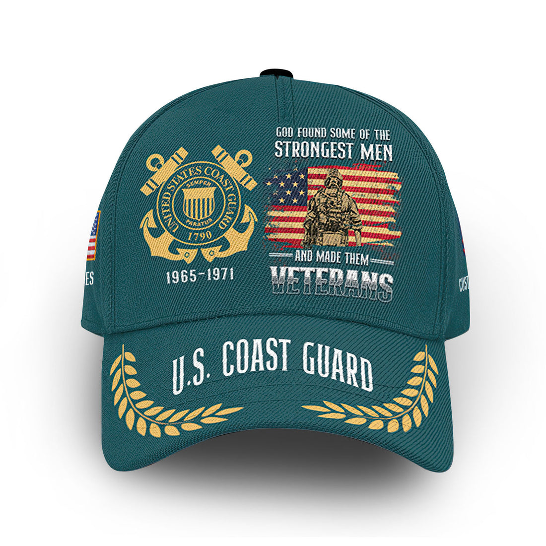 USCG Custom Cap VPVC013005, Gifts For Coast Guard Veteran, Best Gifts On Father's Day, Armed Forces Day, Independence Day, Veterans Day.