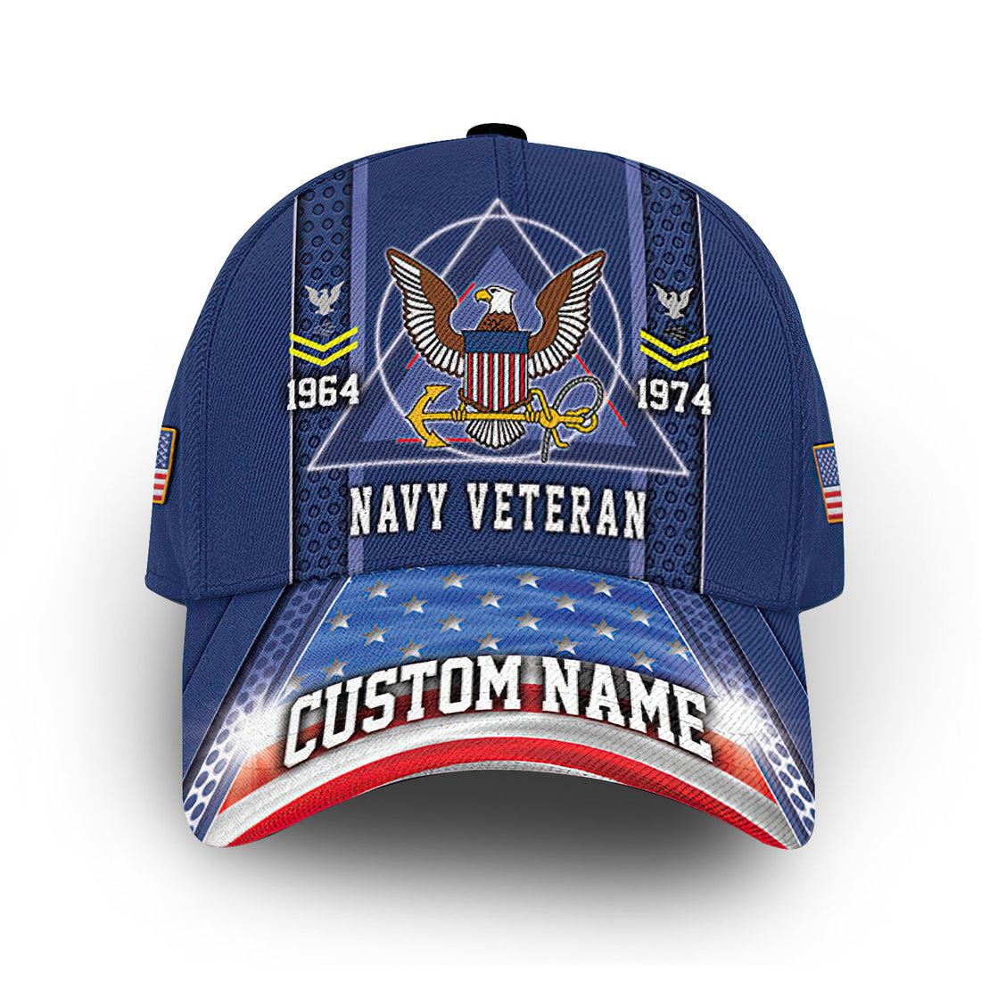 US Navy Custom Cap VPVC013502, Gifts For Navy Veteran, Best Gifts On Father's Day, Armed Forces Day, Independence Day, Veterans Day.
