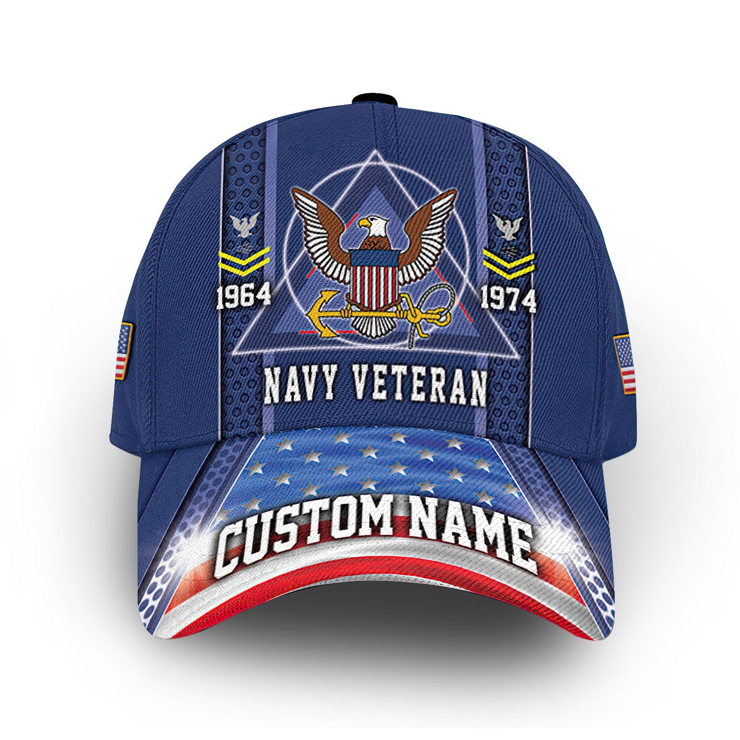 US Navy Custom Cap VPVC013502, Gifts For Navy Veteran, Best Gifts On Father's Day, Armed Forces Day, Independence Day, Veterans Day.