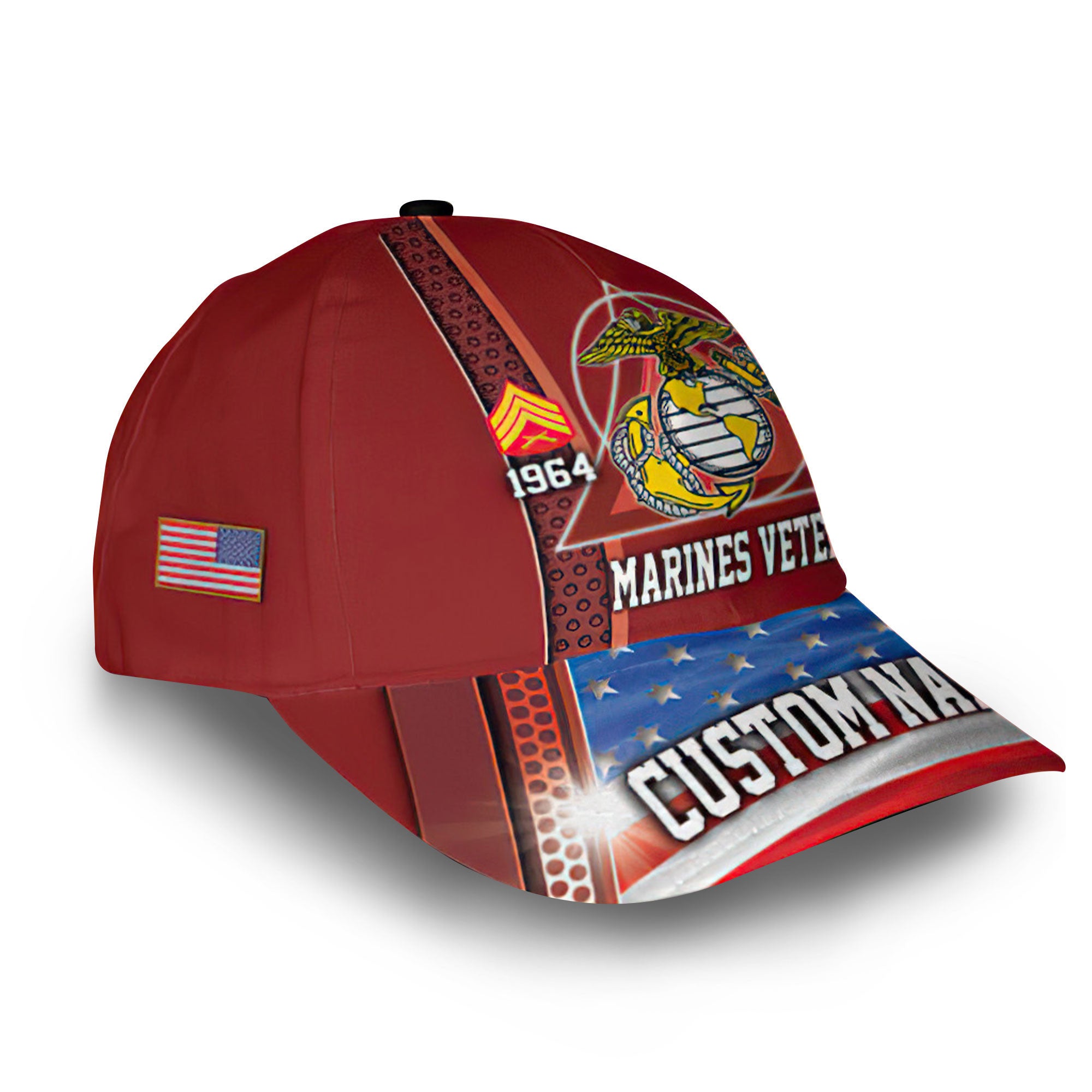 USMC Custom Cap VPVC013503, Gifts For Marine Veteran, Best Gifts On Father's Day, Armed Forces Day, Independence Day, Veterans Day.
