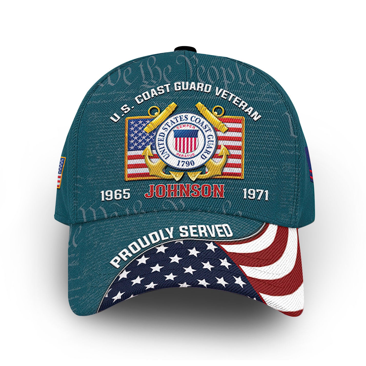 Unique Custom Name, Rank, Year, USCG Cap VPVC013810, Gifts For Coast Guard Veteran, Gifts For Dad, For Husband, Best Gifts On Father's Day, Independence Day, Veterans Day.