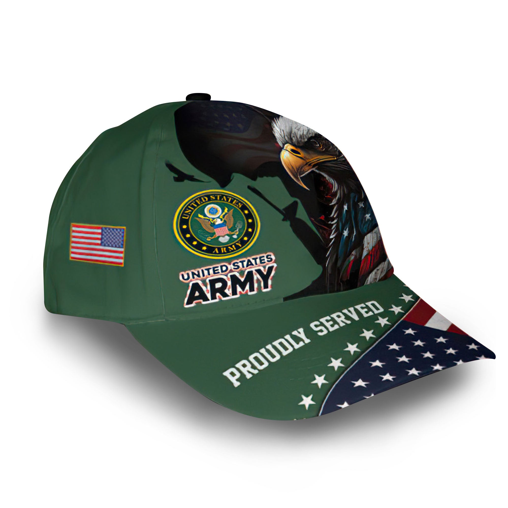 US Army Custom Cap VPVC013901, Gifts For Army Veteran, Best Gifts On Father's Day, Armed Forces Day, Independence Day, Veterans Day.
