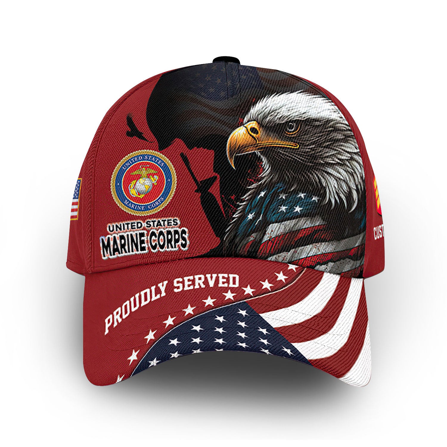 USMC Custom Cap VPVC013903, Gifts For Marine Veteran, Best Gifts On Father's Day, Armed Forces Day, Independence Day, Veterans Day.