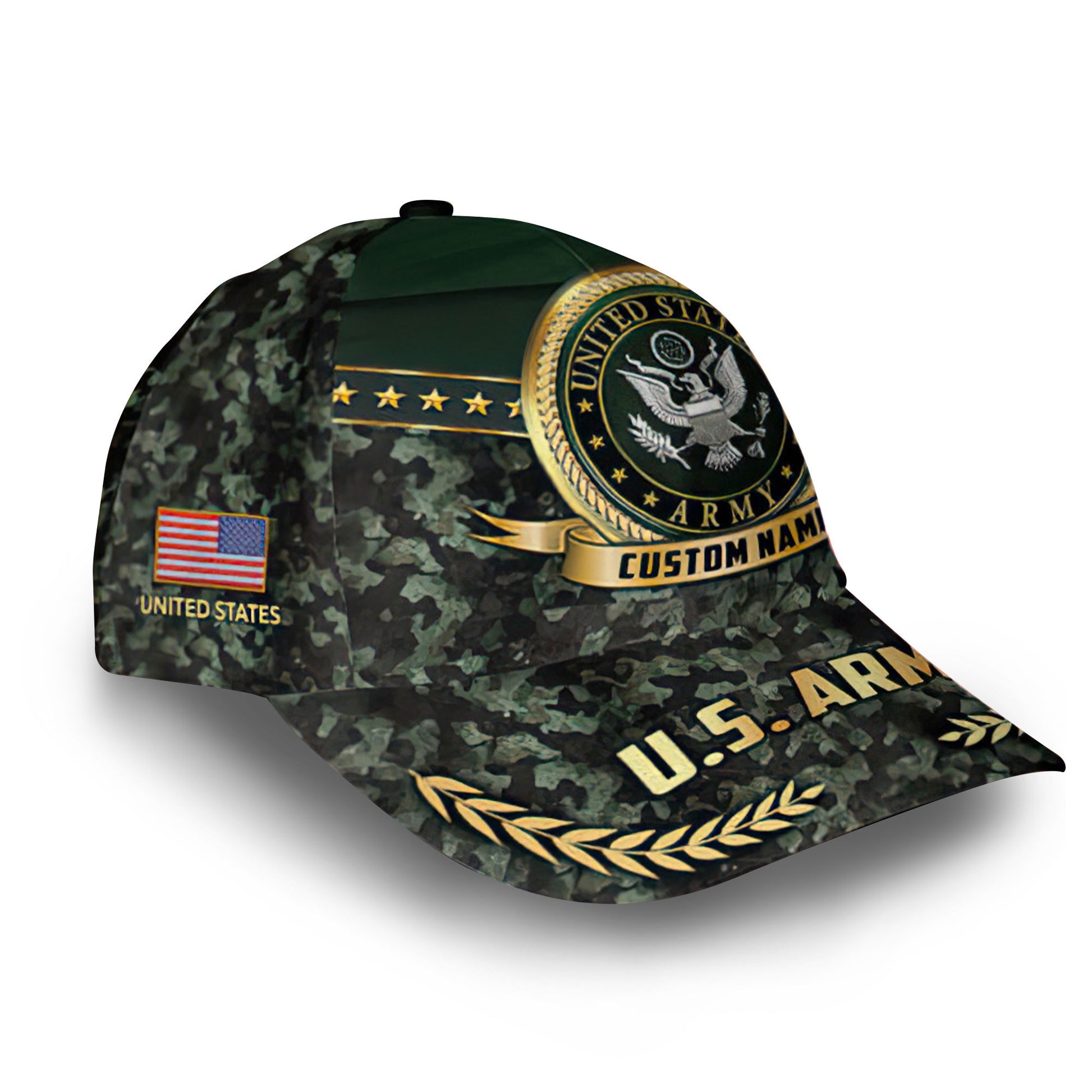 US Army Custom Cap VPVC013906, Gifts For Army Veteran, Best Gifts On Father's Day, Armed Forces Day, Independence Day, Veterans Day.
