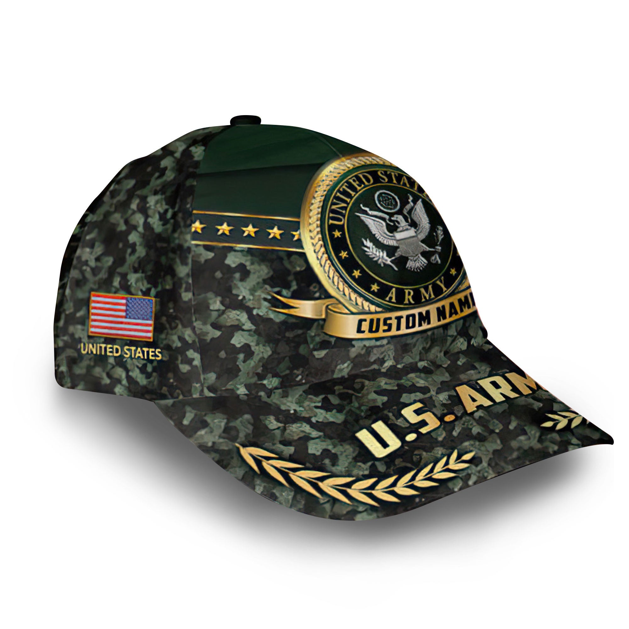 US Army Custom Cap VPVC013906, Gifts For Army Veteran, Best Gifts On Father's Day, Armed Forces Day, Independence Day, Veterans Day.
