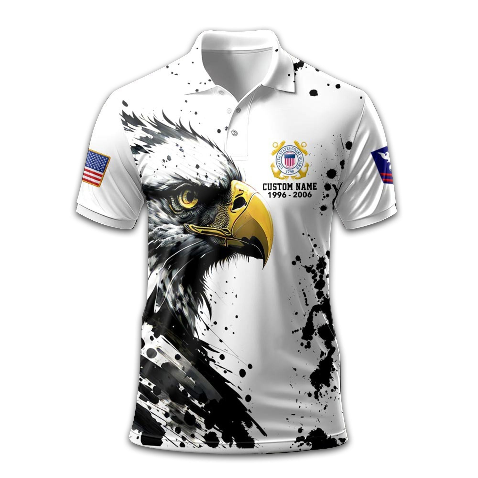 USCG Custom Polo Shirt VPVC208905, Gifts For Coast Guard Veteran, Best Gifts On Father's Day, Armed Forces Day, Independence Day, Veterans Day.