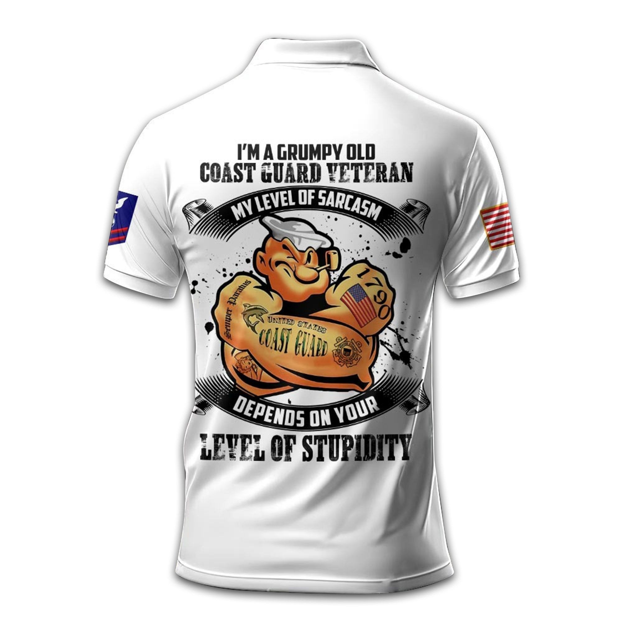 USCG Custom Polo Shirt VPVC208905, Gifts For Coast Guard Veteran, Best Gifts On Father's Day, Armed Forces Day, Independence Day, Veterans Day.