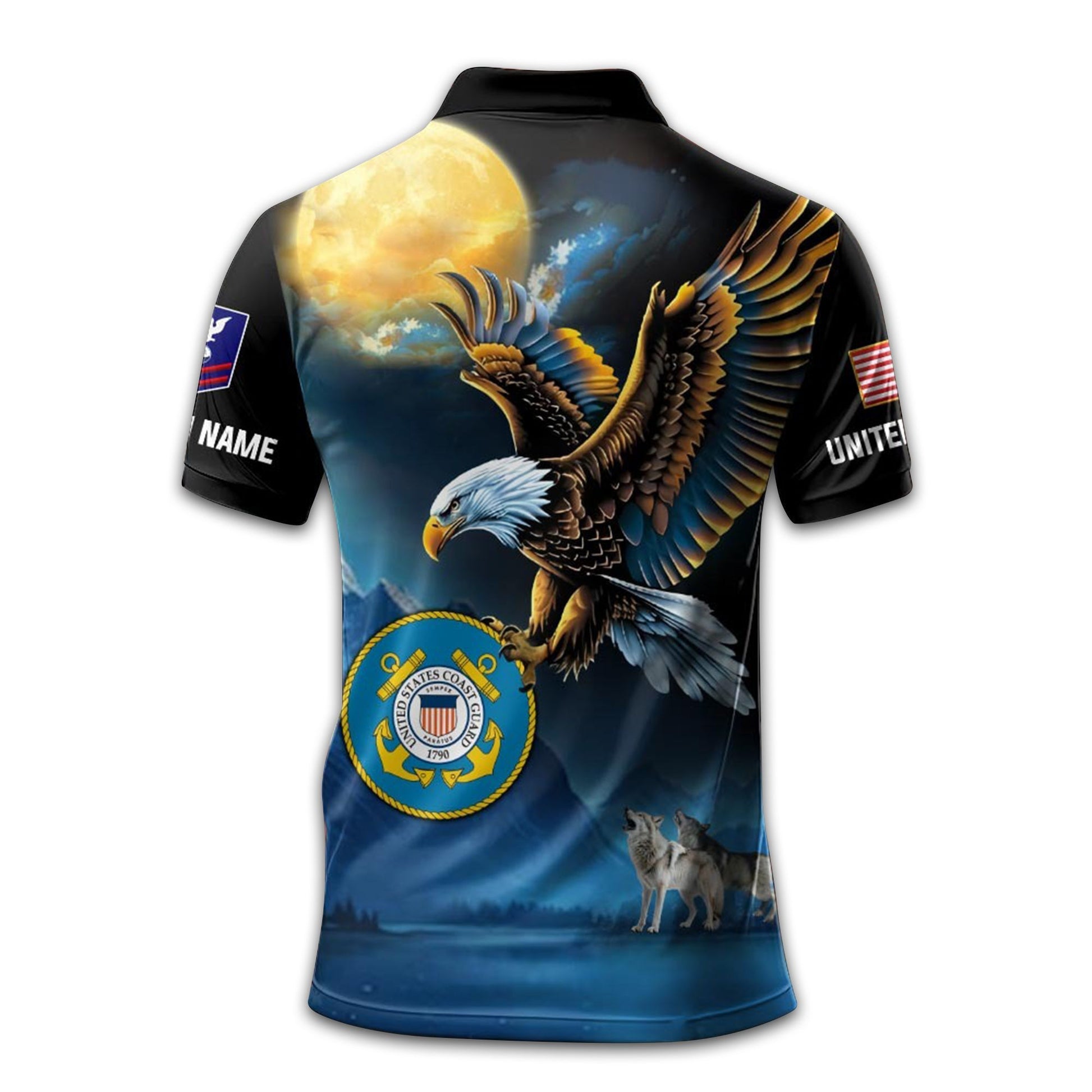 Unique Custom Name, Rank, Year, USCG Polo Shirt VPVC209705, Gifts For Coast Guard Veteran, Gifts For Dad, For Husband, Best Gifts On Father's Day, Independence Day, Veterans Day.