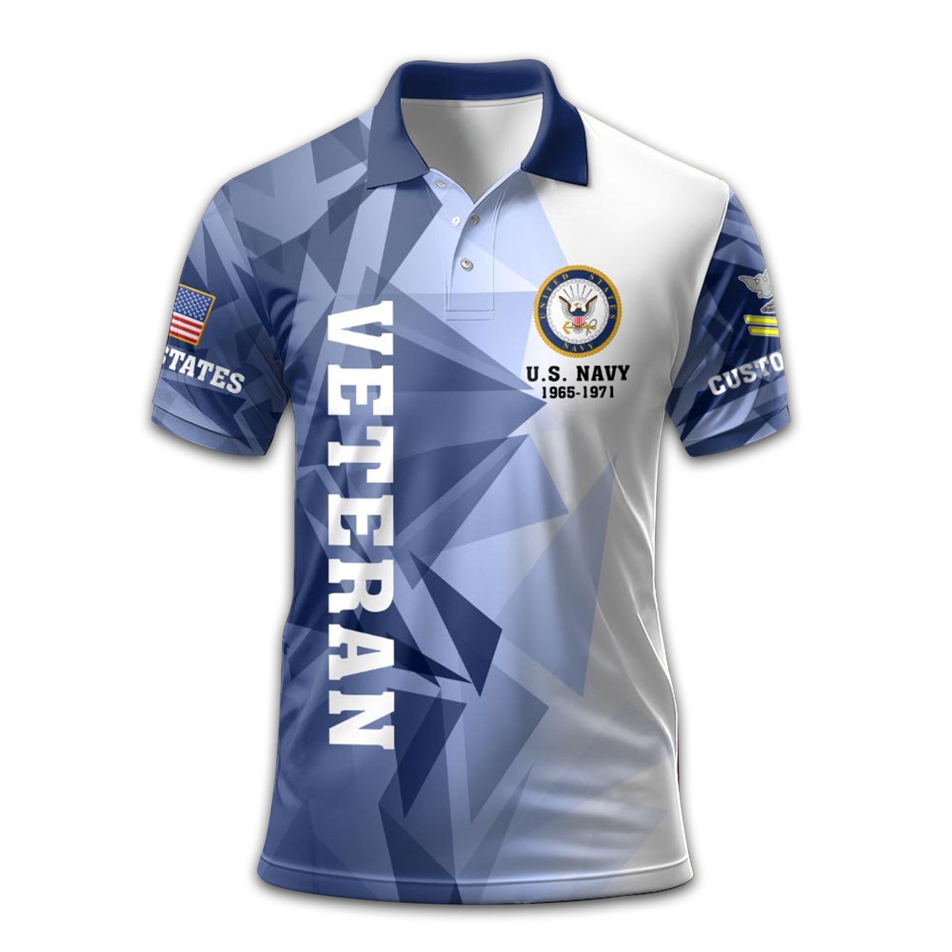 Unique Custom Name, Rank, US Navy Polo Shirt VPVC210502, Gifts For Navy Veteran, Gifts For Dad, For Husband, Best Gifts On Father's Day, Independence Day, Veterans Day.