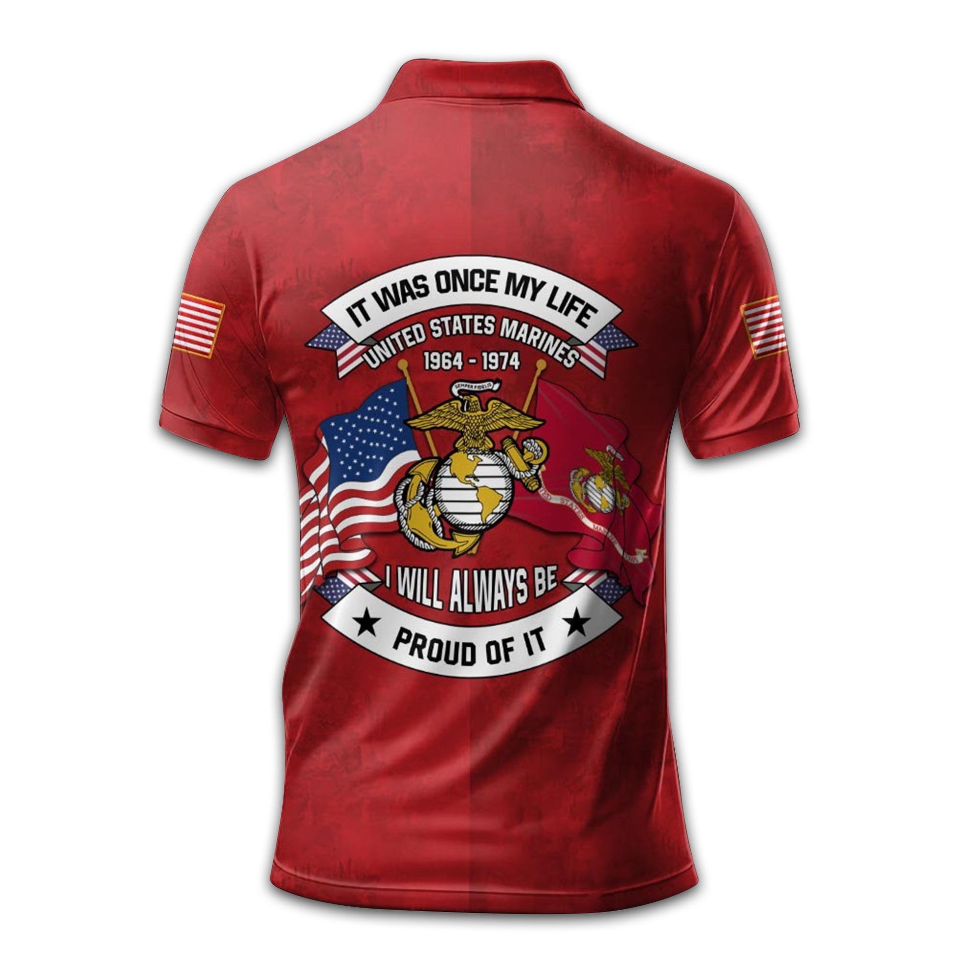 USMC Custom Polo Shirt VPVC210703, Gifts For Marine Veteran, Best Gifts On Father's Day, Armed Forces Day, Independence Day, Veterans Day.