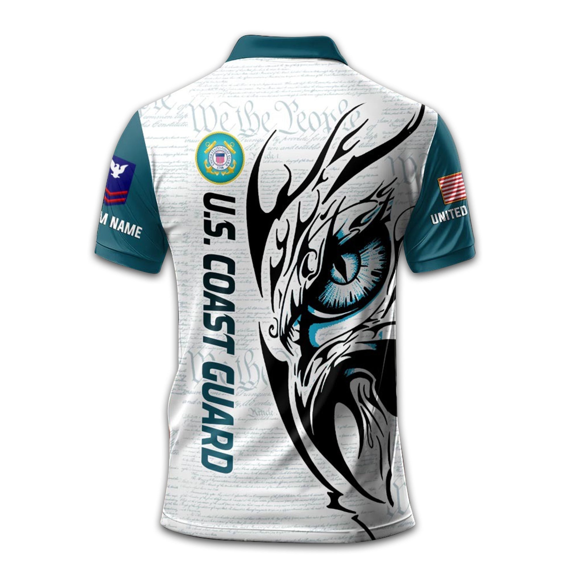 Unique Custom Name, Rank, Year, USCG Polo Shirt VPVC211105, Gifts For Coast Guard Veteran, Gifts For Dad, For Husband, Best Gifts On Father's Day, Independence Day, Veterans Day.