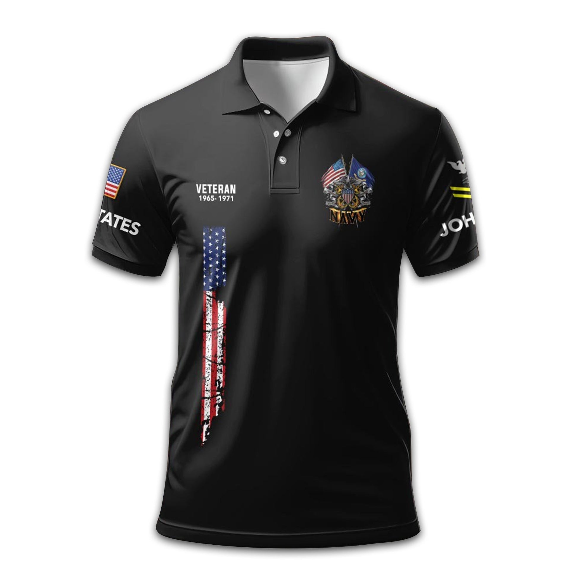 Unique Custom Name, Rank, Year US Navy Polo Shirt VPVC211307, Gifts For Navy Veteran, Gifts For Dad, For Husband, Best Gifts On Father's Day, Independence Day, Veterans Day.