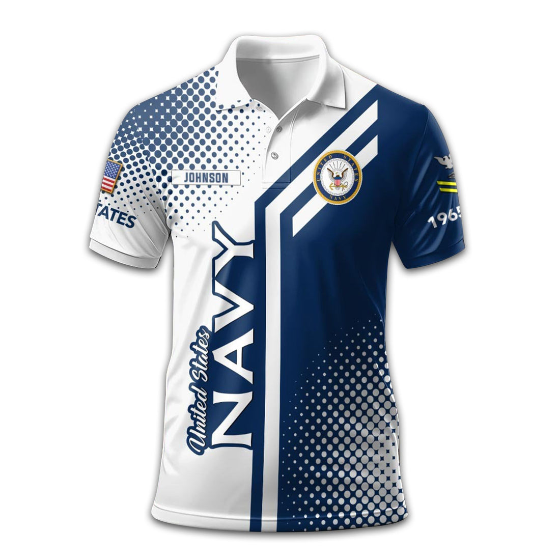 Unique Custom Name, Rank, Year US Navy Polo Shirt VPVC211602, Gifts For Navy Veteran, Gifts For Dad, For Husband, Best Gifts On Father's Day, Independence Day, Veterans Day.