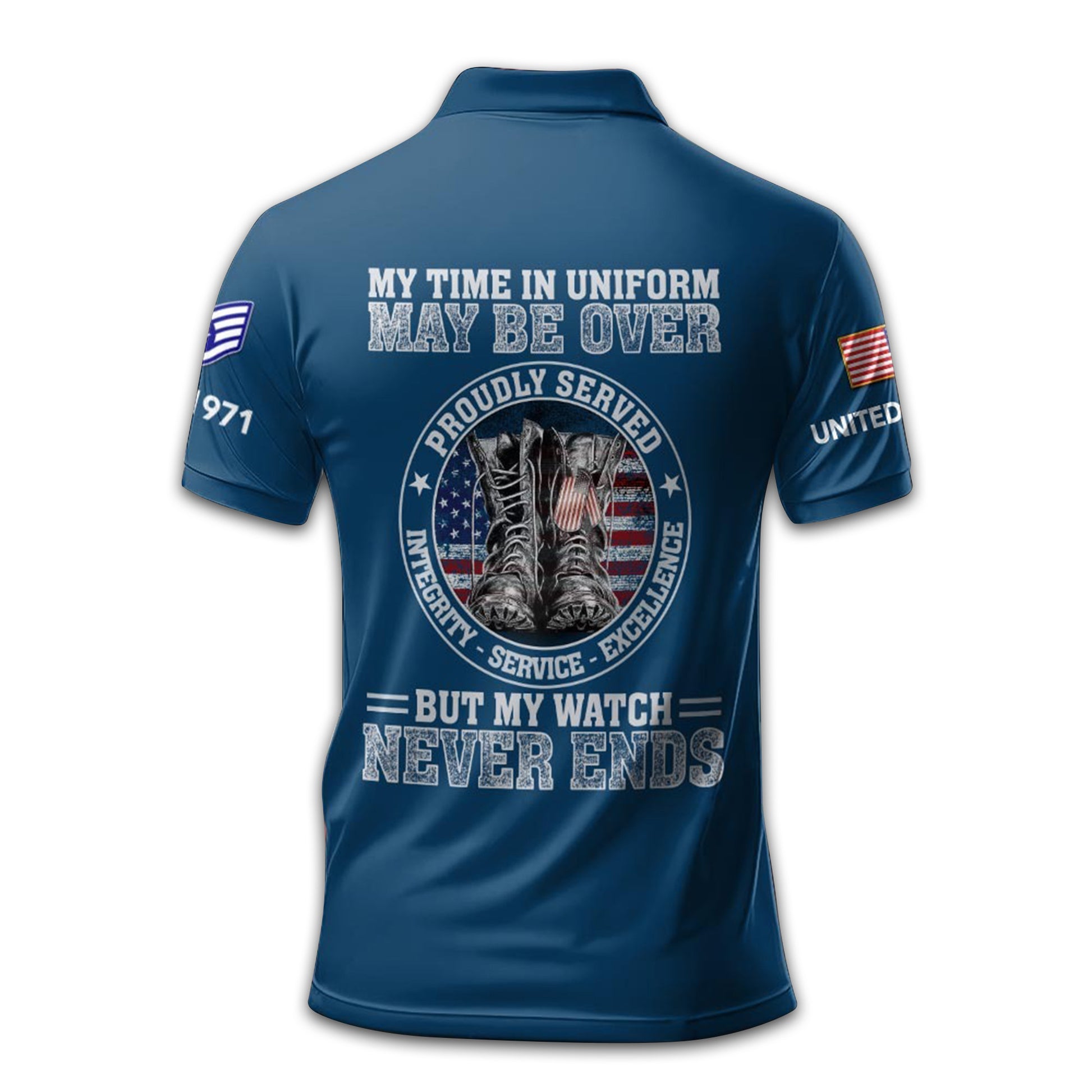 USAF Custom Polo Shirt VPVC211609, Gifts For Air Force Veteran, Best Gifts On Father's Day, Armed Forces Day, Independence Day, Veterans Day.