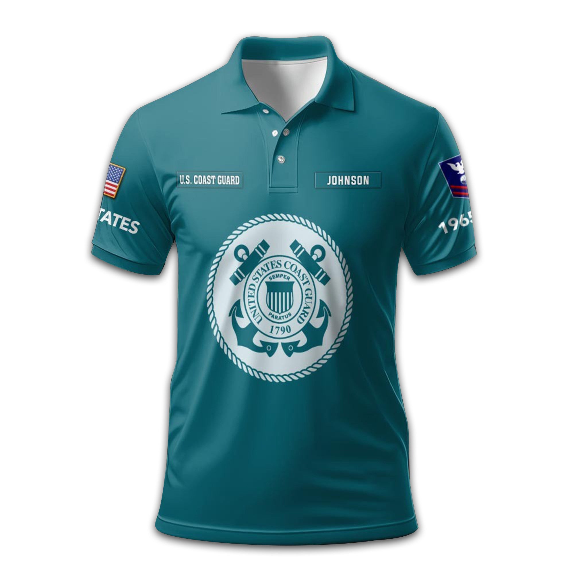 USCG Custom Polo Shirt VPVC211610, Gifts For Coast Guard Veteran, Best Gifts On Father's Day, Armed Forces Day, Independence Day, Veterans Day.