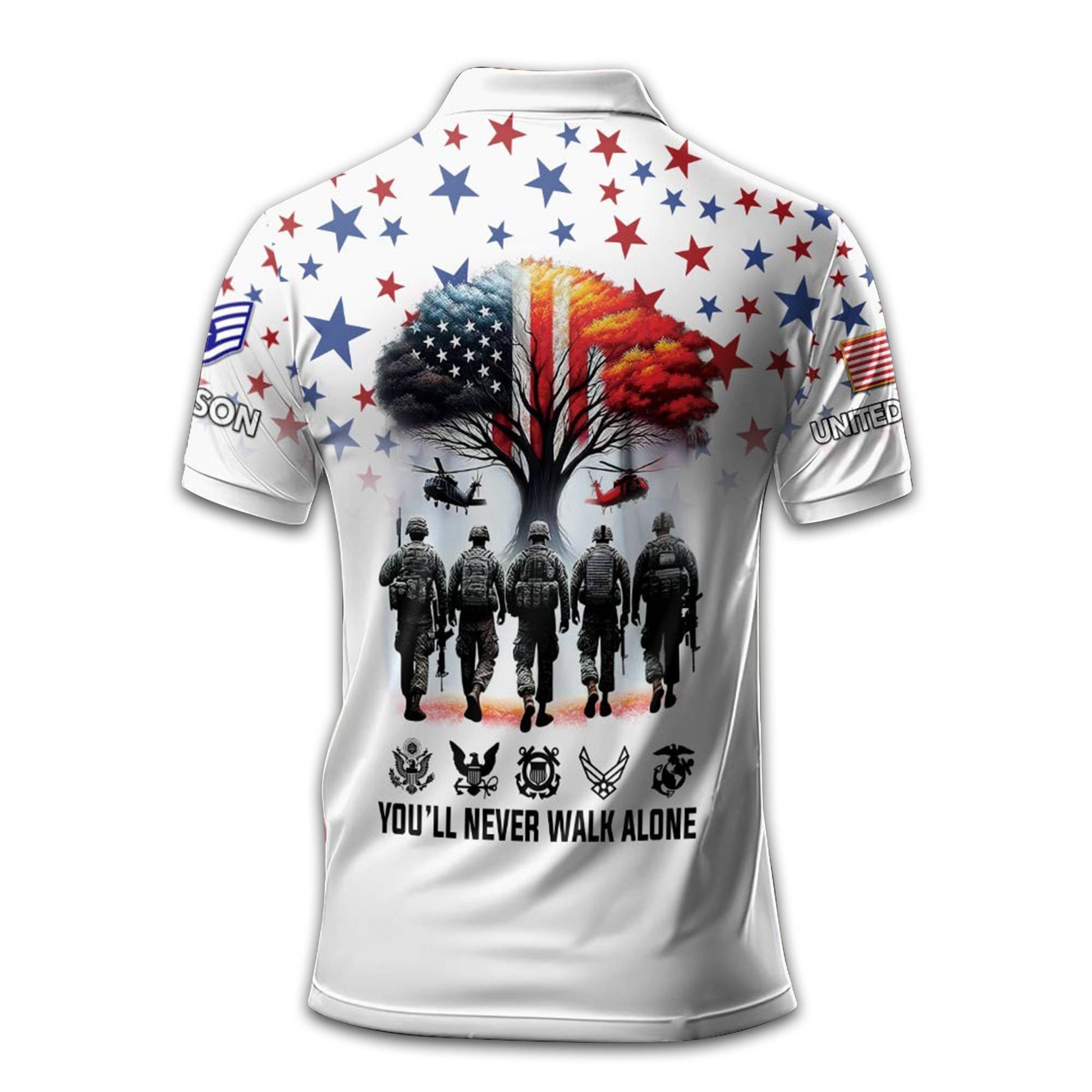 USAF Custom Polo Shirt VPVC212404, Gifts For Air Force Veteran, Best Gifts On Father's Day, Armed Forces Day, Independence Day, Veterans Day.