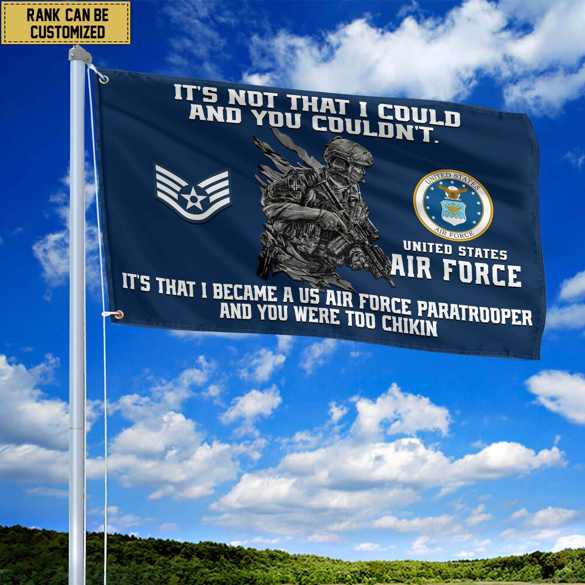 Unique Custom USAF Grommet Flag, Gift For Air Force Veteran VPVC104704, Gifts For Dad, For Husband, Best Gifts On Father's Day, Independence Day, Veterans Day.