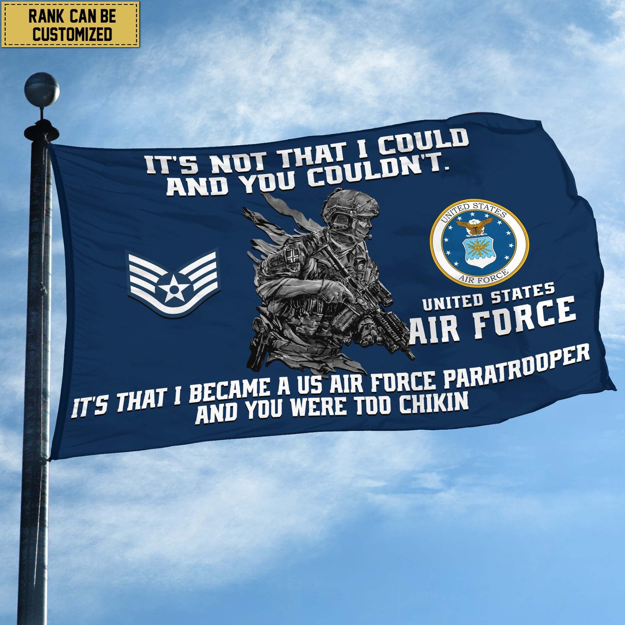 Unique Custom USAF Grommet Flag, Gift For Air Force Veteran VPVC104704, Gifts For Dad, For Husband, Best Gifts On Father's Day, Independence Day, Veterans Day.