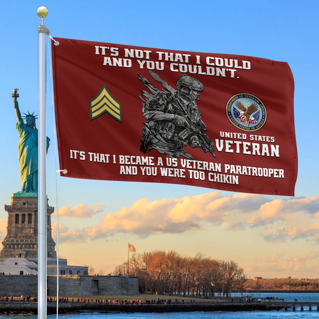 Unique Custom US Veteran Grommet Flag, Gift For US Veteran VPVC104707, Gifts For Dad, For Husband, Best Gifts On Father's Day, Independence Day, Veterans Day.