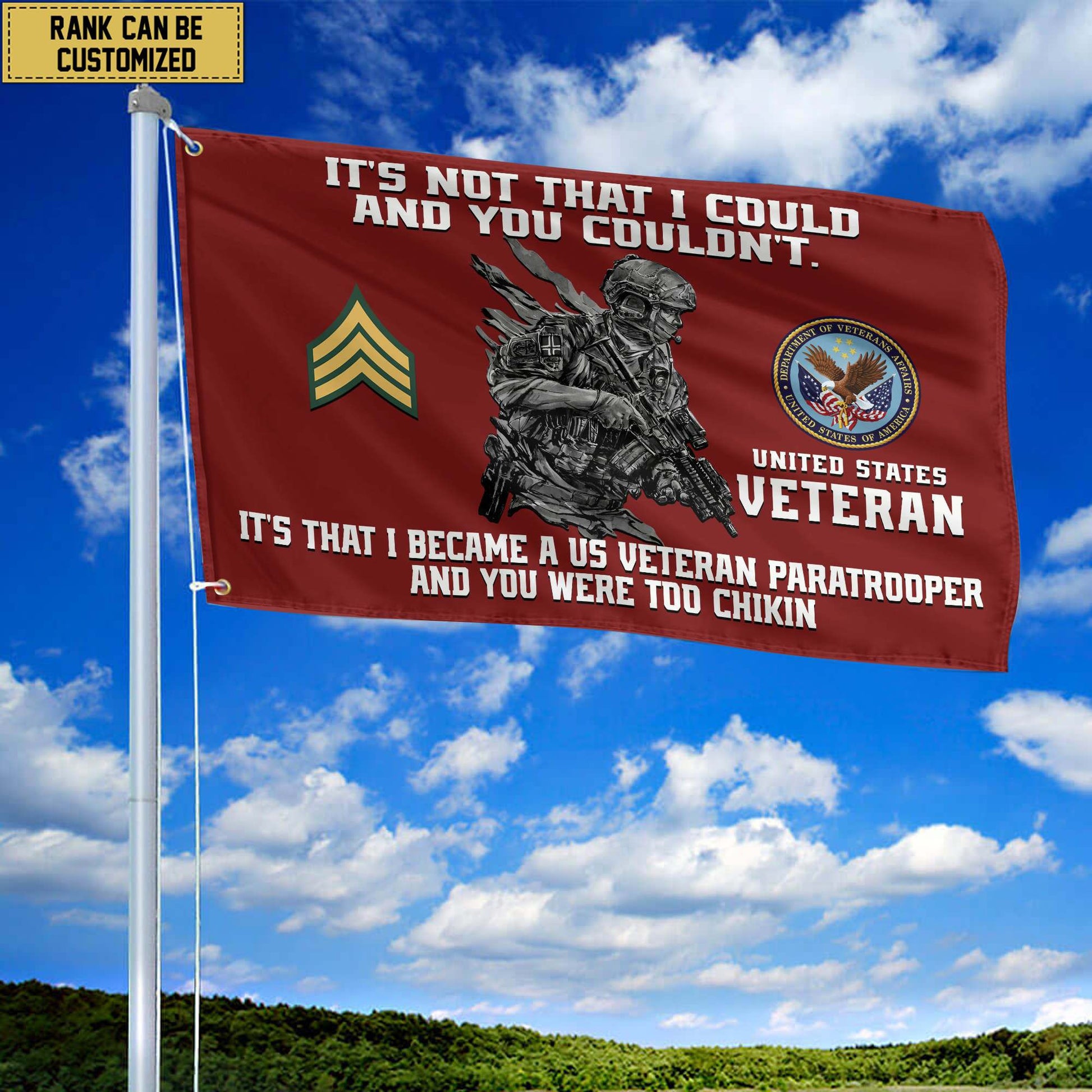 Unique Custom US Veteran Grommet Flag, Gift For US Veteran VPVC104707, Gifts For Dad, For Husband, Best Gifts On Father's Day, Independence Day, Veterans Day.