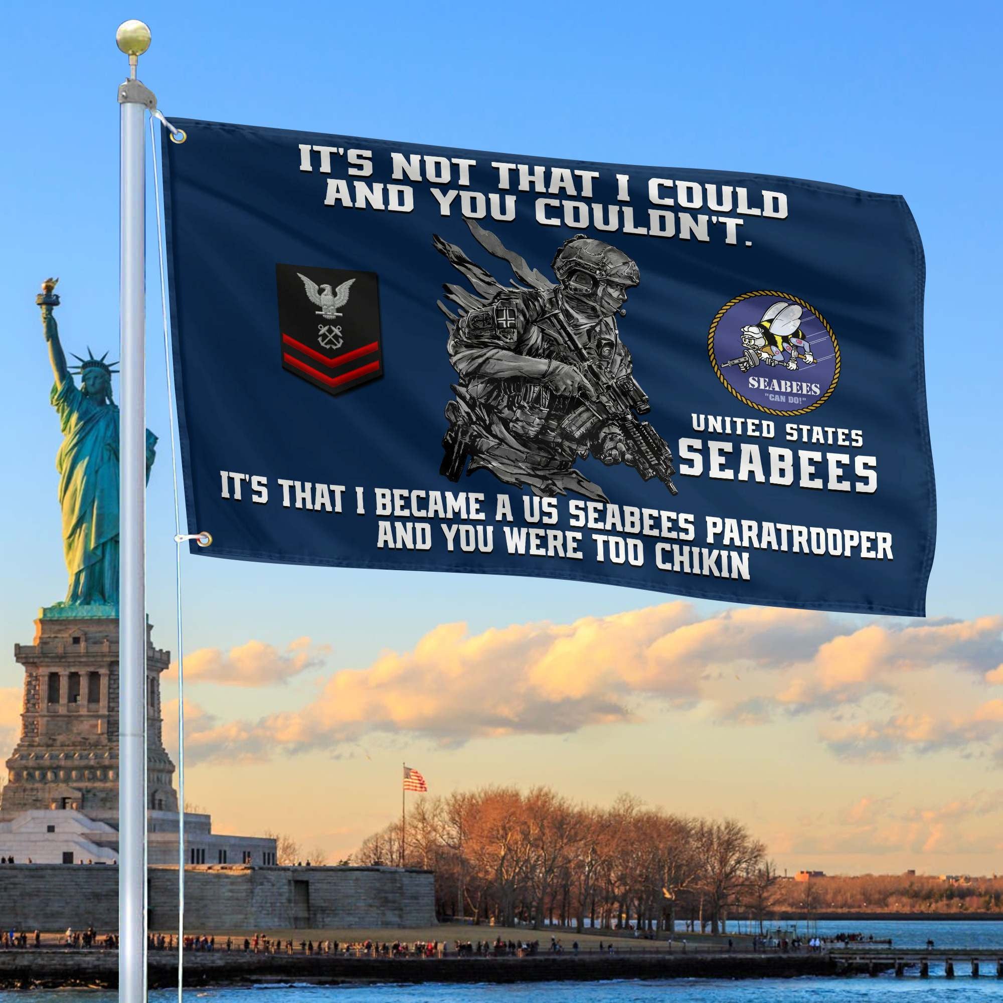 Unique Custom US Seabees Grommet Flag, Gift For Seabees Veteran VPVC104709, Gifts For Dad, For Husband, Best Gifts On Father's Day, Independence Day, Veterans Day.