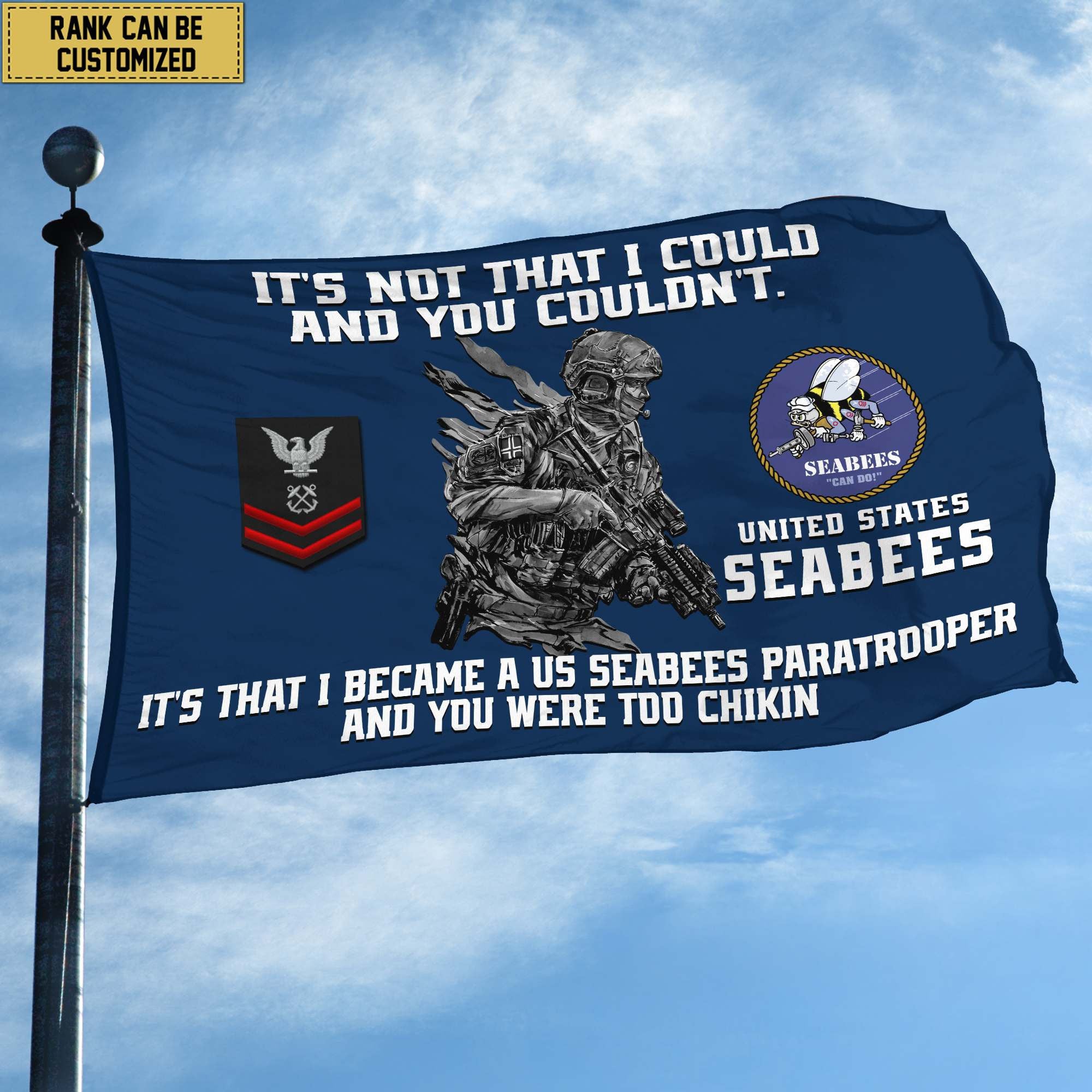Unique Custom US Seabees Grommet Flag, Gift For Seabees Veteran VPVC104709, Gifts For Dad, For Husband, Best Gifts On Father's Day, Independence Day, Veterans Day.