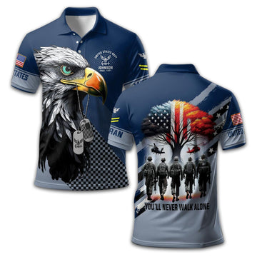 Unique Custom Name, Rank, Year US Navy Polo Shirt VPVC212807, Gifts For Navy Veteran, Gifts For Dad, For Husband, Best Gifts On Father's Day, Independence Day, Veterans Day.