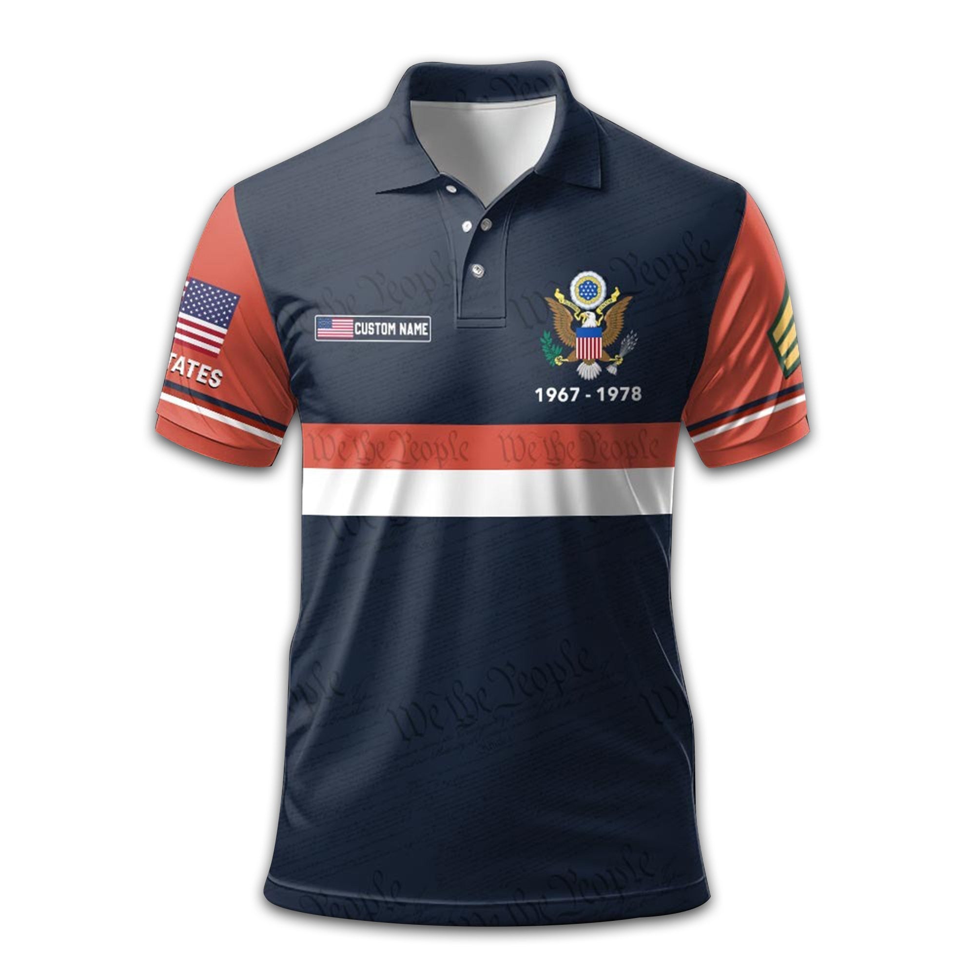 US Army Custom Polo Shirt VPVC212901, Gifts For Army Veteran, Best Gifts On Father's Day, Armed Forces Day, Independence Day, Veterans Day.