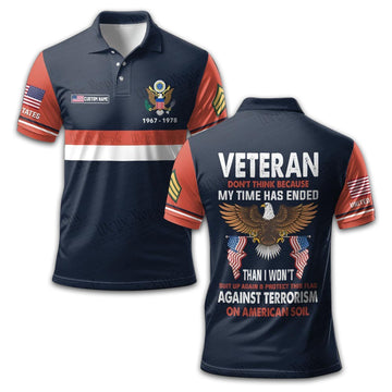 US Army Custom Polo Shirt VPVC212901, Gifts For Army Veteran, Best Gifts On Father's Day, Armed Forces Day, Independence Day, Veterans Day.