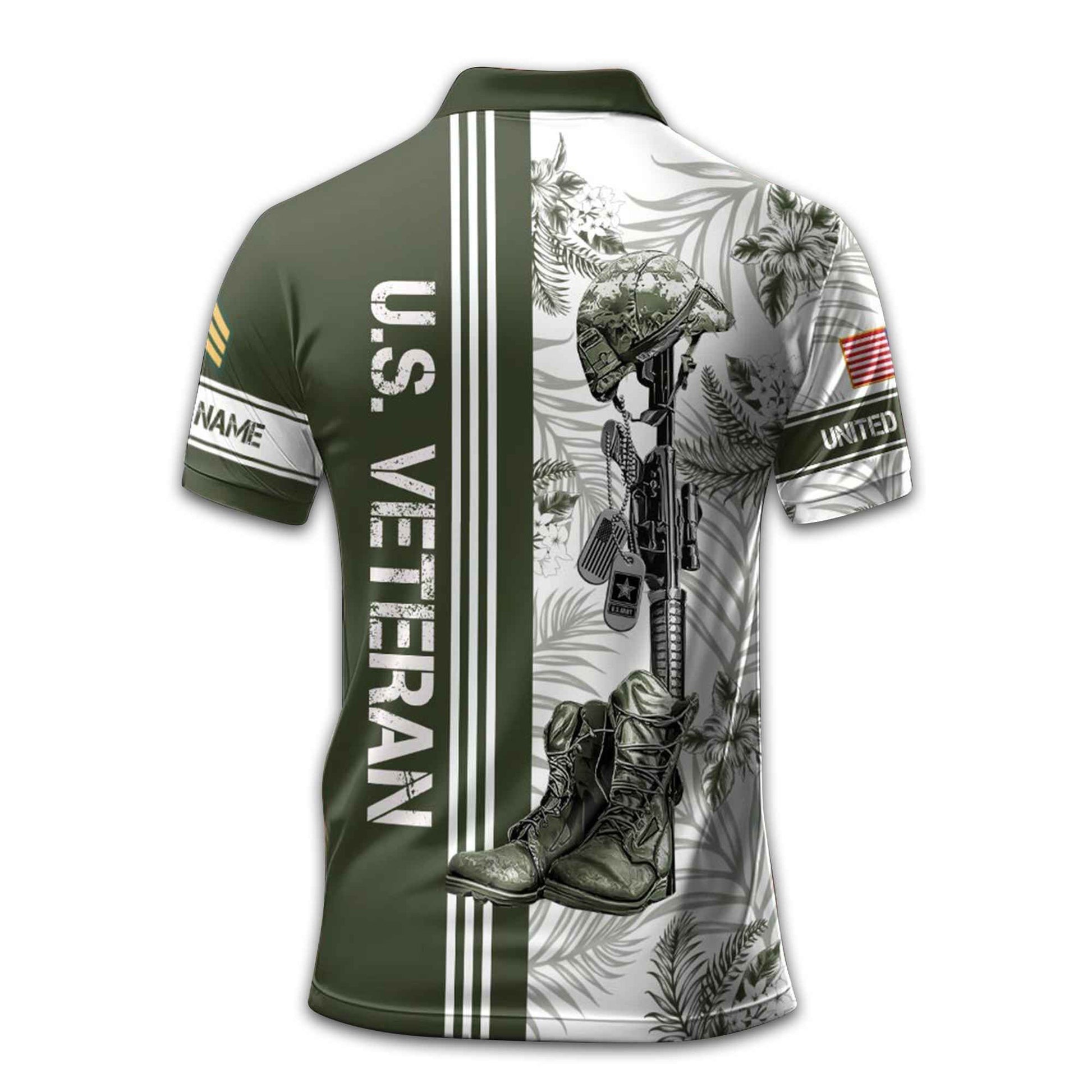 US Army Custom Polo Shirt VPVC213106, Gifts For Army Veteran, Best Gifts On Father's Day, Armed Forces Day, Independence Day, Veterans Day.