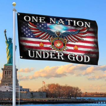 Unique Custom USMC Grommet Flag VPVC105103, Gift For Marine Veteran, Gifts For Dad, For Husband, Best Gifts On Father's Day, Independence Day, Veterans Day.