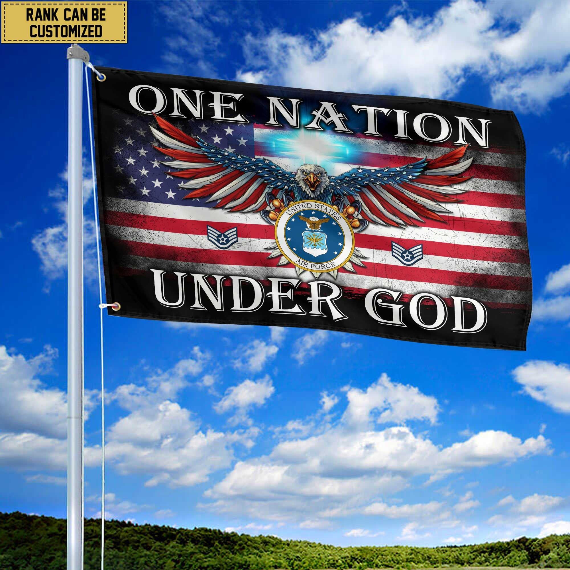 Unique Custom USAF Grommet Flag VPVC105104, Gift For Air Force Veteran, Gifts For Dad, For Husband, Best Gifts On Father's Day, Independence Day, Veterans Day.