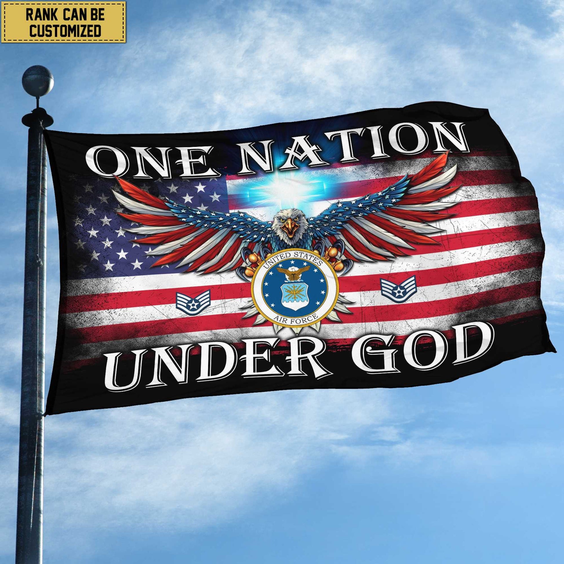 Unique Custom USAF Grommet Flag VPVC105104, Gift For Air Force Veteran, Gifts For Dad, For Husband, Best Gifts On Father's Day, Independence Day, Veterans Day.