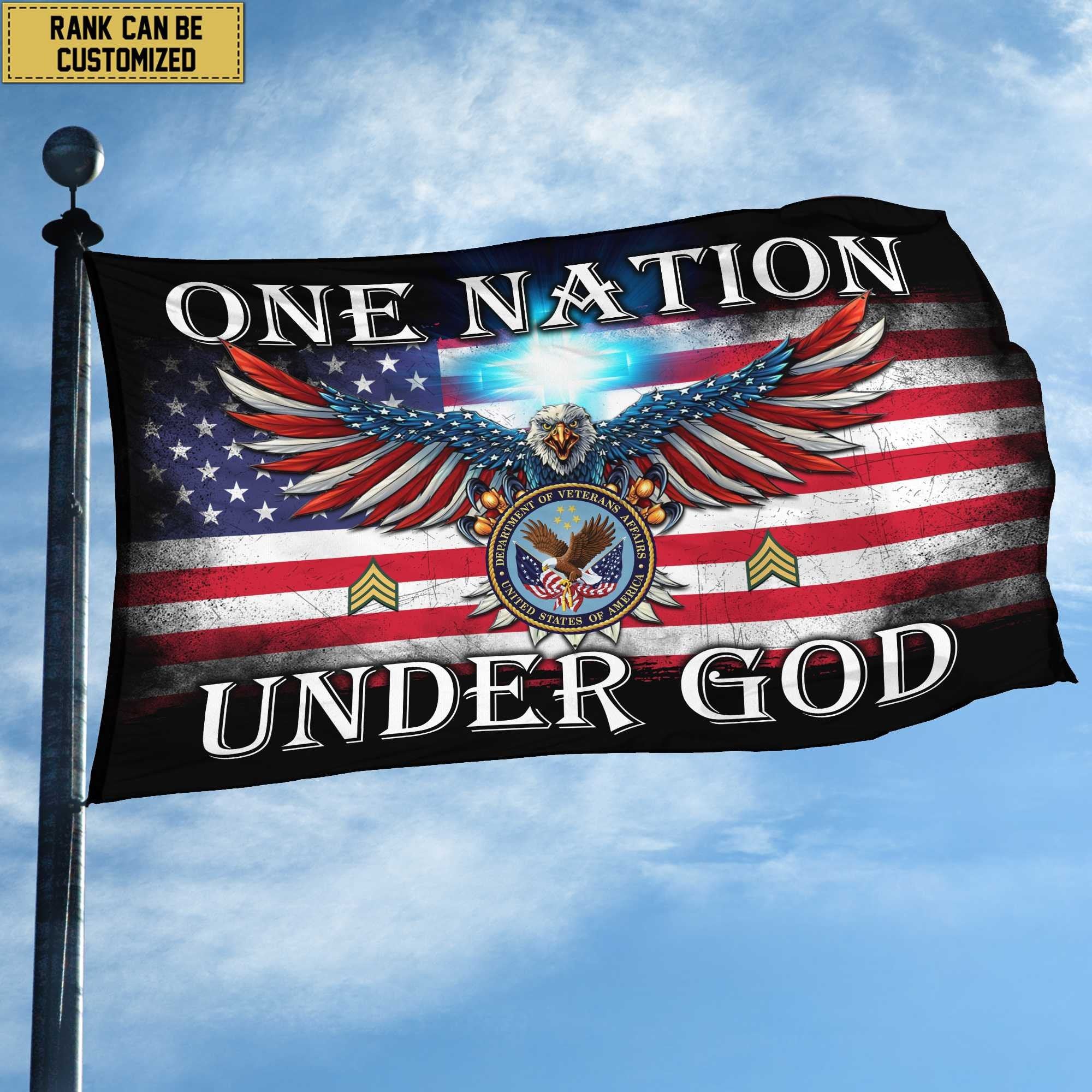 Unique Custom US Veteran Grommet Flag VPVC105107, Gift For US Veteran, Gifts For Dad, For Husband, Best Gifts On Father's Day, Independence Day, Veterans Day.