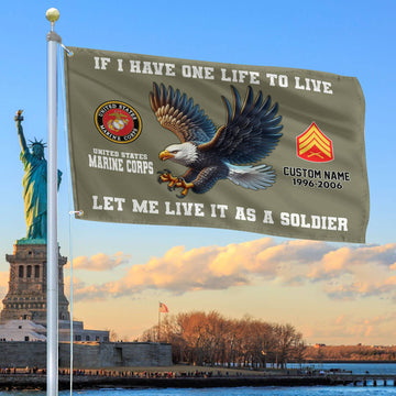 Unique Custom USMC Grommet Flag VPVC108211, Gift For Marine Veteran, Gifts For Dad, For Husband, Best Gifts On Father's Day, Independence Day, Veterans Day.
