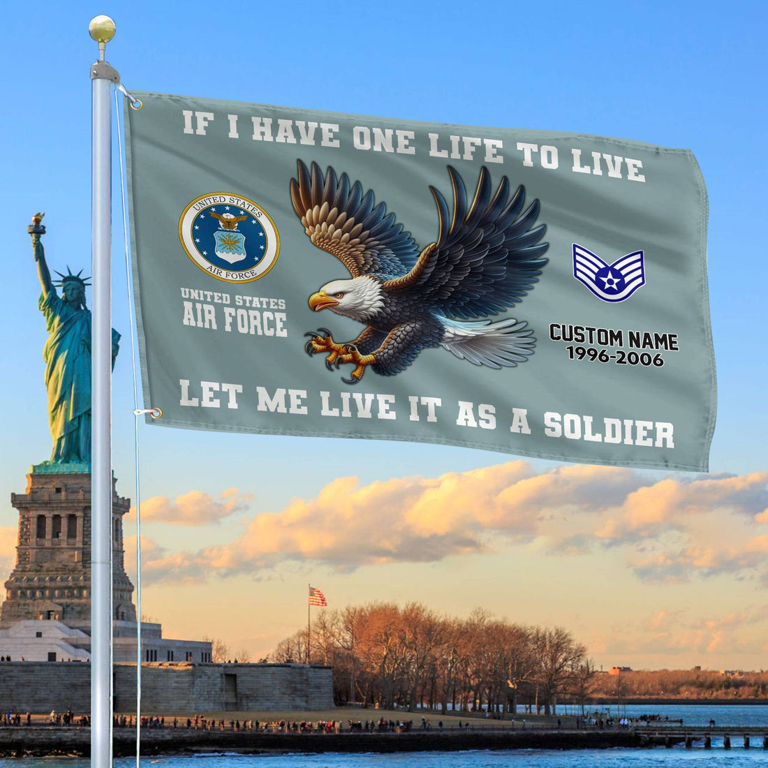 Unique Custom USAF Grommet Flag VPVC108204, Gift For Air Force Veteran, Gifts For Dad, For Husband, Best Gifts On Father's Day, Independence Day, Veterans Day.