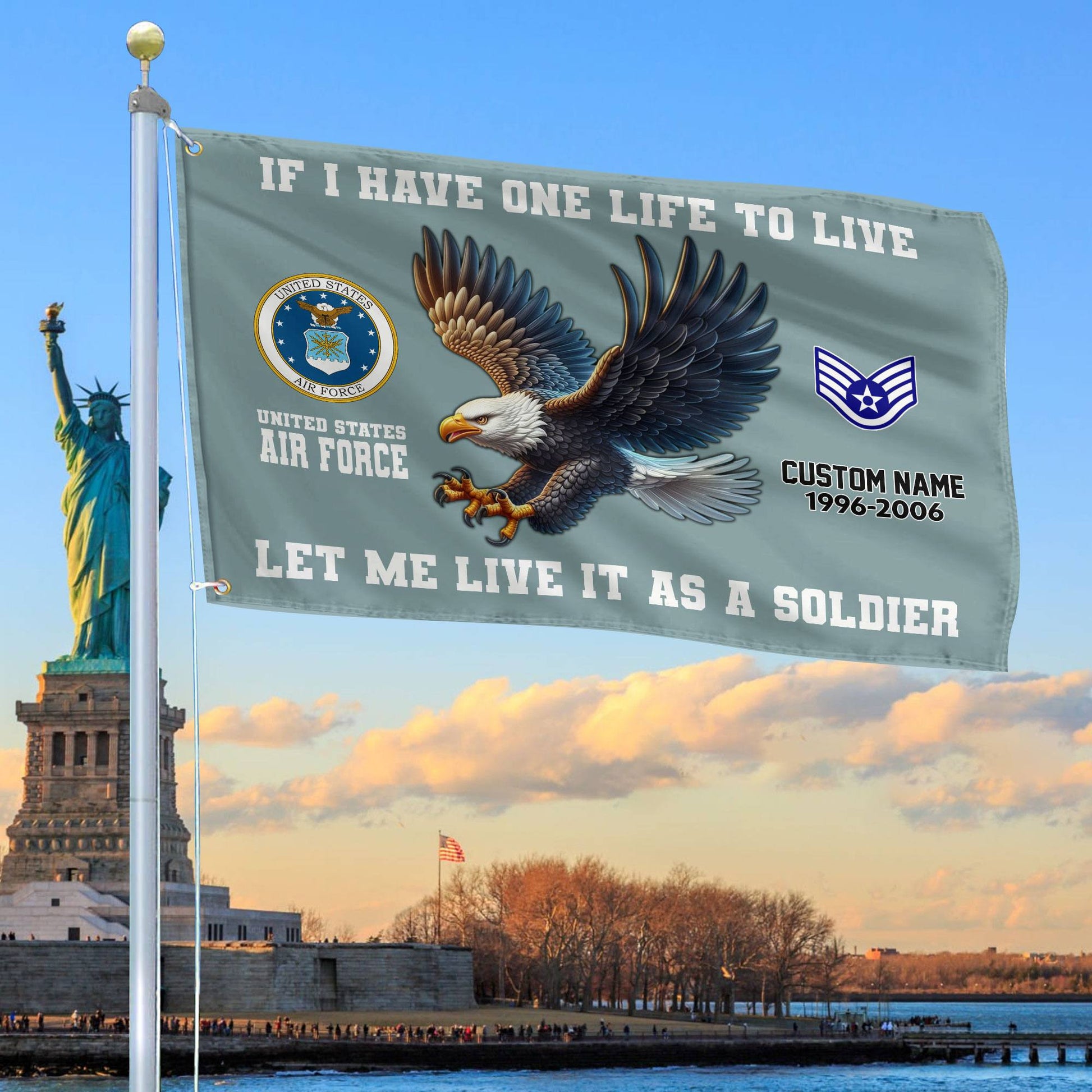 Unique Custom USAF Grommet Flag VPVC108204, Gift For Air Force Veteran, Gifts For Dad, For Husband, Best Gifts On Father's Day, Independence Day, Veterans Day.