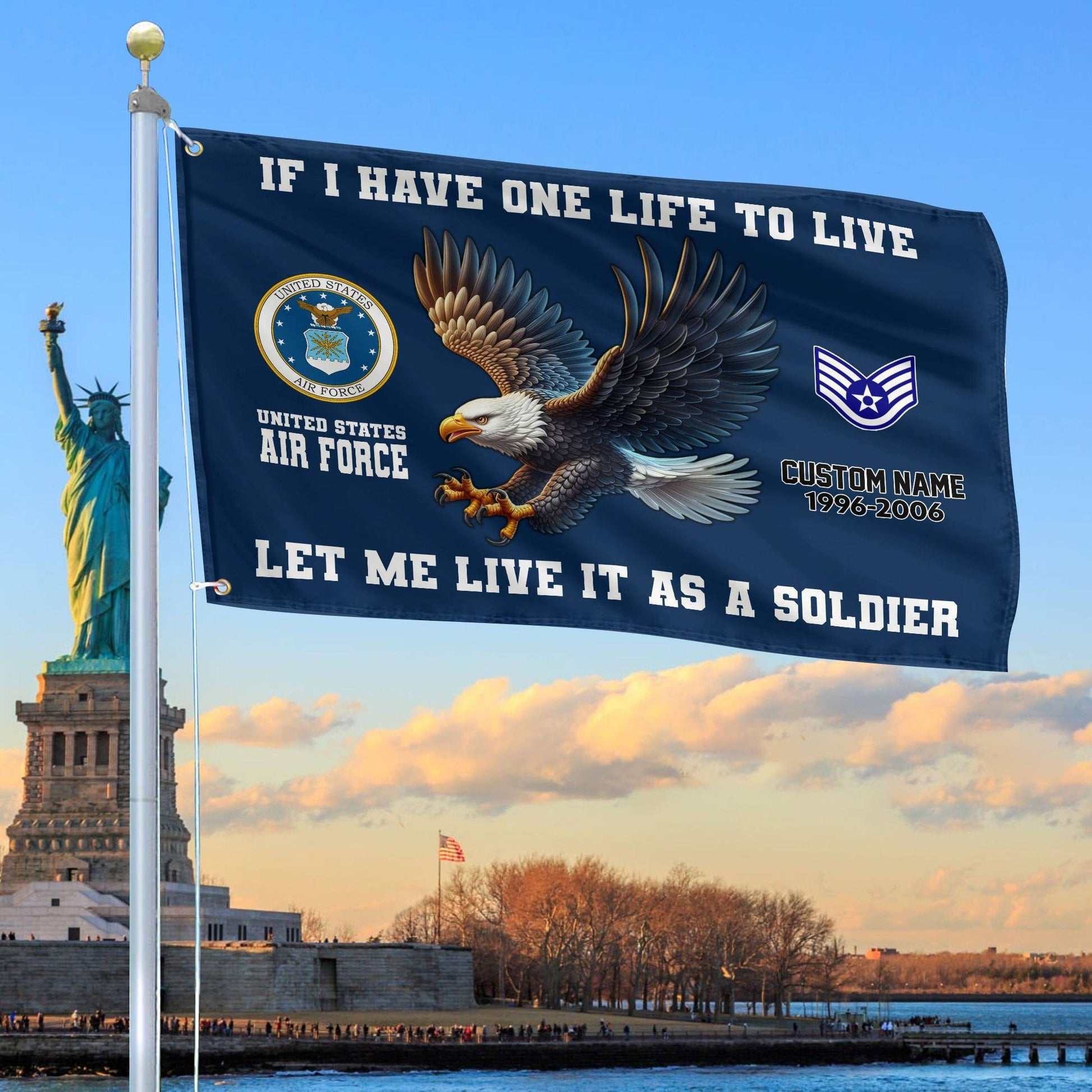 Unique Custom USAF Grommet Flag VPVC108212, Gift For Air Force Veteran, Gifts For Dad, For Husband, Best Gifts On Father's Day, Independence Day, Veterans Day.