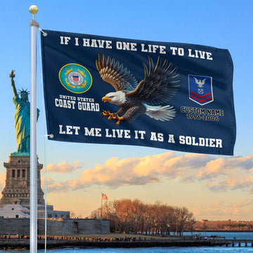 Unique Custom USCG Grommet Flag VPVC108205, Gift For Coast Guard Veteran, Gifts For Dad, For Husband, Best Gifts On Father's Day, Independence Day, Veterans Day.