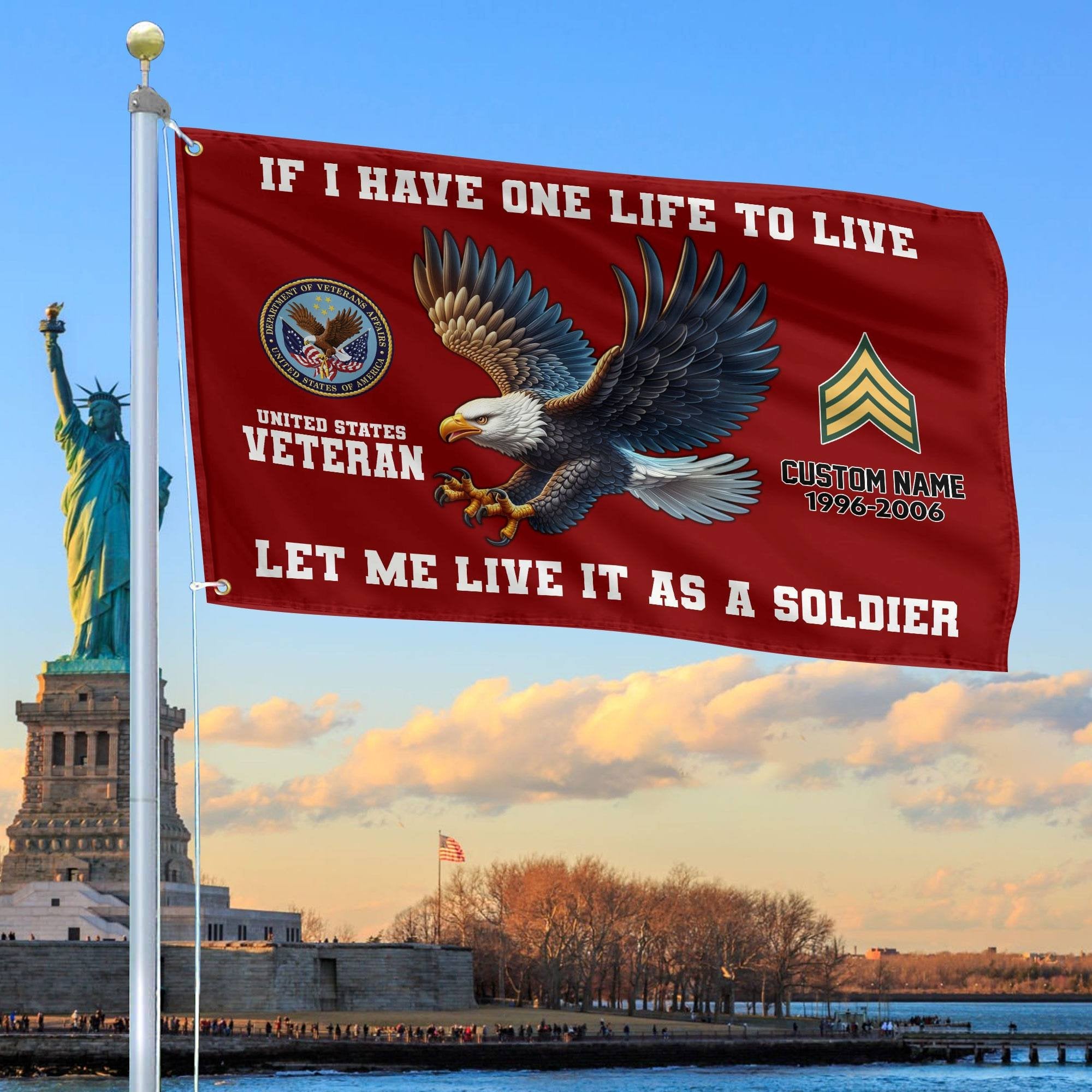 Unique Custom US Veteran Grommet Flag VPVC108207, Gift For US Veteran, Gifts For Dad, For Husband, Best Gifts On Father's Day, Independence Day, Veterans Day.