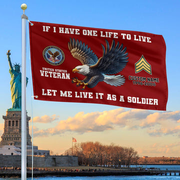 Unique Custom US Veteran Grommet Flag VPVC108207, Gift For US Veteran, Gifts For Dad, For Husband, Best Gifts On Father's Day, Independence Day, Veterans Day.