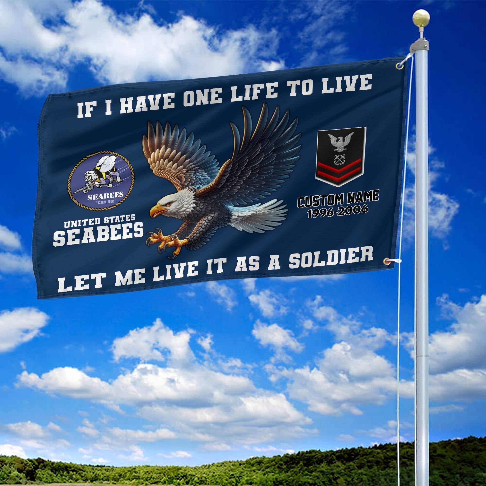 Unique Custom US Seabees Grommet Flag VPVC108209, Gift For Seabees Veteran, Gifts For Dad, For Husband, Best Gifts On Father's Day, Independence Day, Veterans Day.